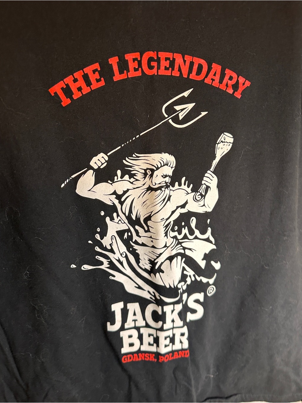 Black Graphic Tee — The Legendary Jack’s Beer Poland